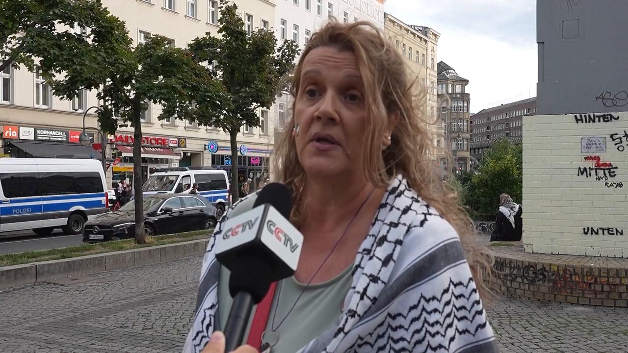 Video thumbnail for Germany: Berliners rally to condemn Israeli operations in Gaza, West Bank.