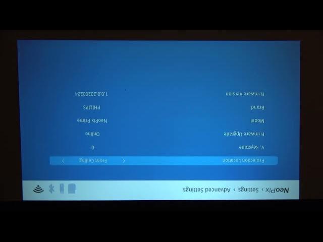 Video thumbnail for How to set Celling Projection Location on PHILIPS NeoPix Prime FHD Projector