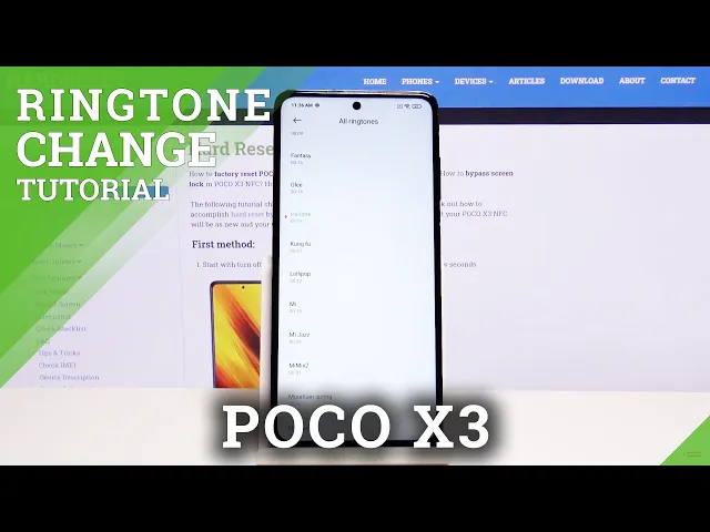 Video thumbnail for How to Change Ringtone in POCO X3 - Ringtone List