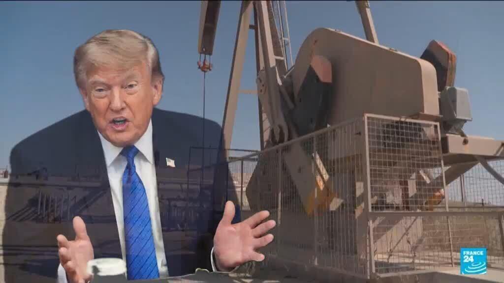 Video thumbnail for Donald Trump says oil execs have made too much money since blockade of Hormuz Strait