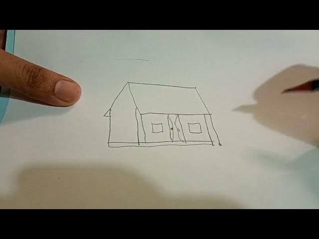 Video thumbnail for A tutorial on how to draw a house very easily