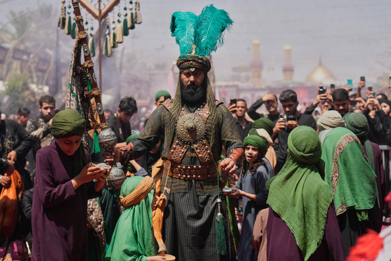 Video thumbnail for Shia pilgrims gather in Iraq’s holy city of Karbala to mark Ashura