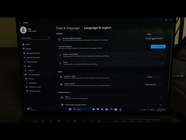 Video thumbnail for Dell XPS System Language Change: Step-by-Step Tutorial