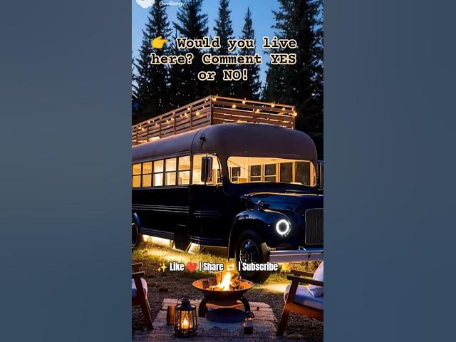 Video thumbnail for Guess what this abandoned bus turns into? #bus #shorts