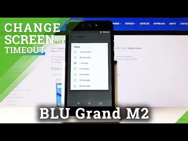 Video thumbnail for How to Change Screen Timeout in BLU Grand M2 – Screen Sleep Time