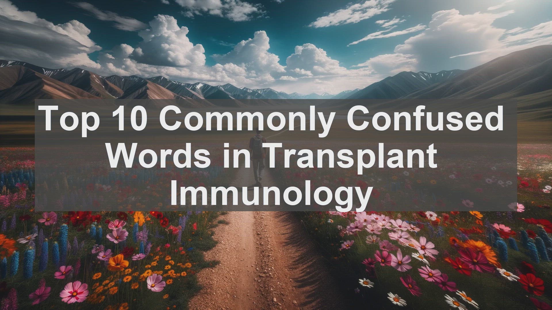 'Video thumbnail for Top 10 Commonly Confused Words in Transplant Immunology'
