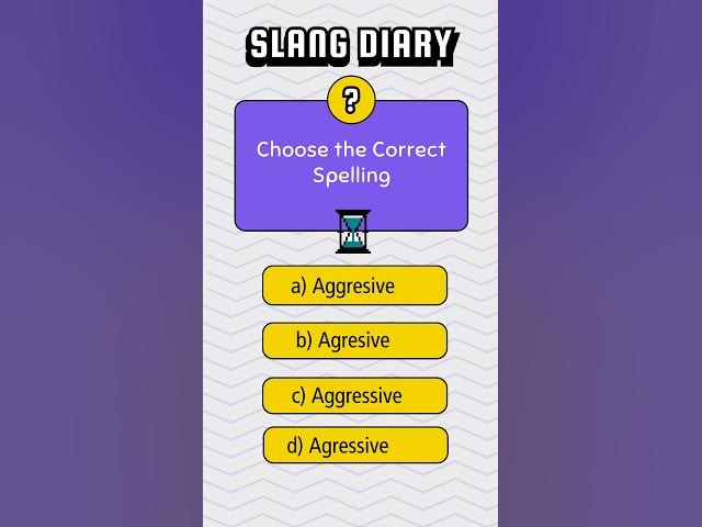 Video thumbnail for Choose the correct spelling!!