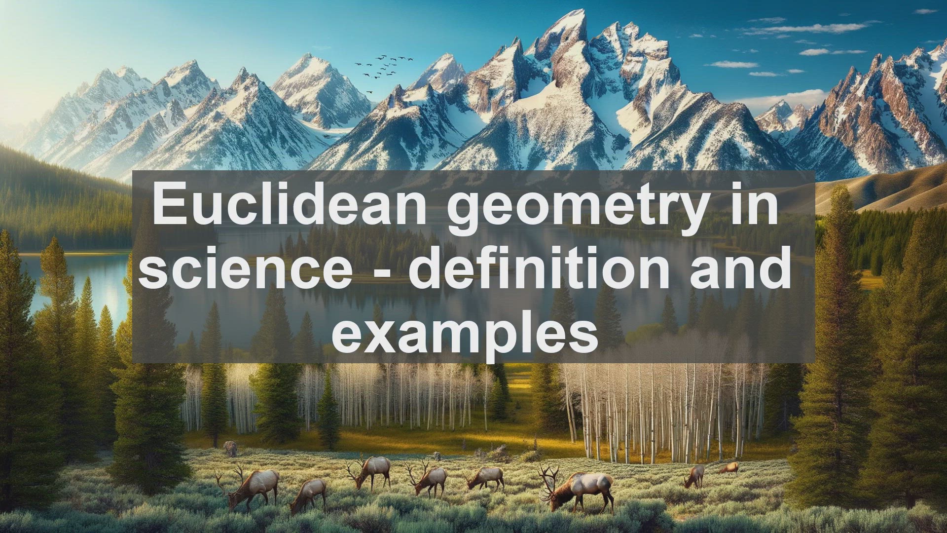 'Video thumbnail for Euclidean geometry in science  definition and examples'