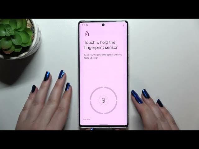 Video thumbnail for How to Add Fingerprint to GOOGLE Pixel 6 Pro - Scan Fingerprint