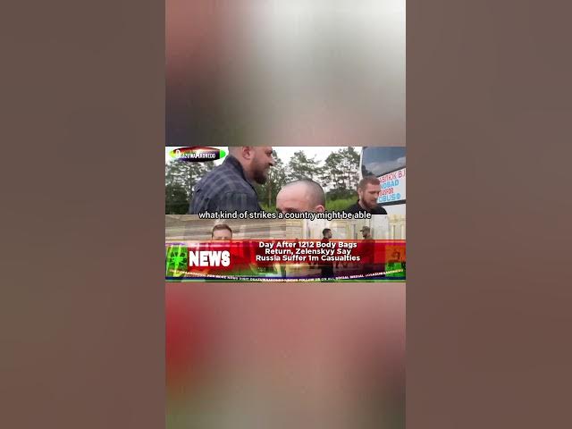 Video thumbnail for Day After 1212 Body Bags Return, Zelenskyy Say Russia Suffer 1m Casualties
