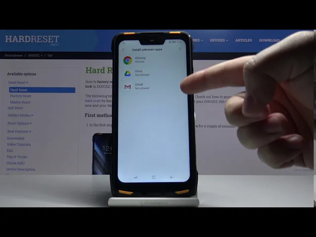 Video thumbnail for How to Enable Unknown Sources in Doogee S90 - Install Unknown Applications