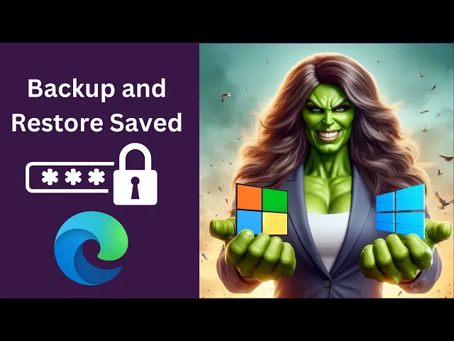 'Video thumbnail for How to Backup and Restore Saved Passwords in Microsoft Edge on Windows 11 or 10 | GearUpWindows'