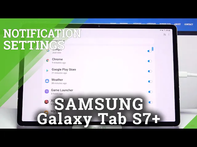 Video thumbnail for How to Turn On / Off App Notifications in Samsung Galaxy Tab S7+?