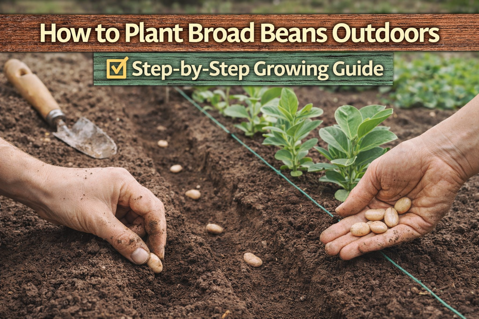 Video thumbnail for How to Plant Broad Beans Outdoors | Step-by-Step Growing Guide