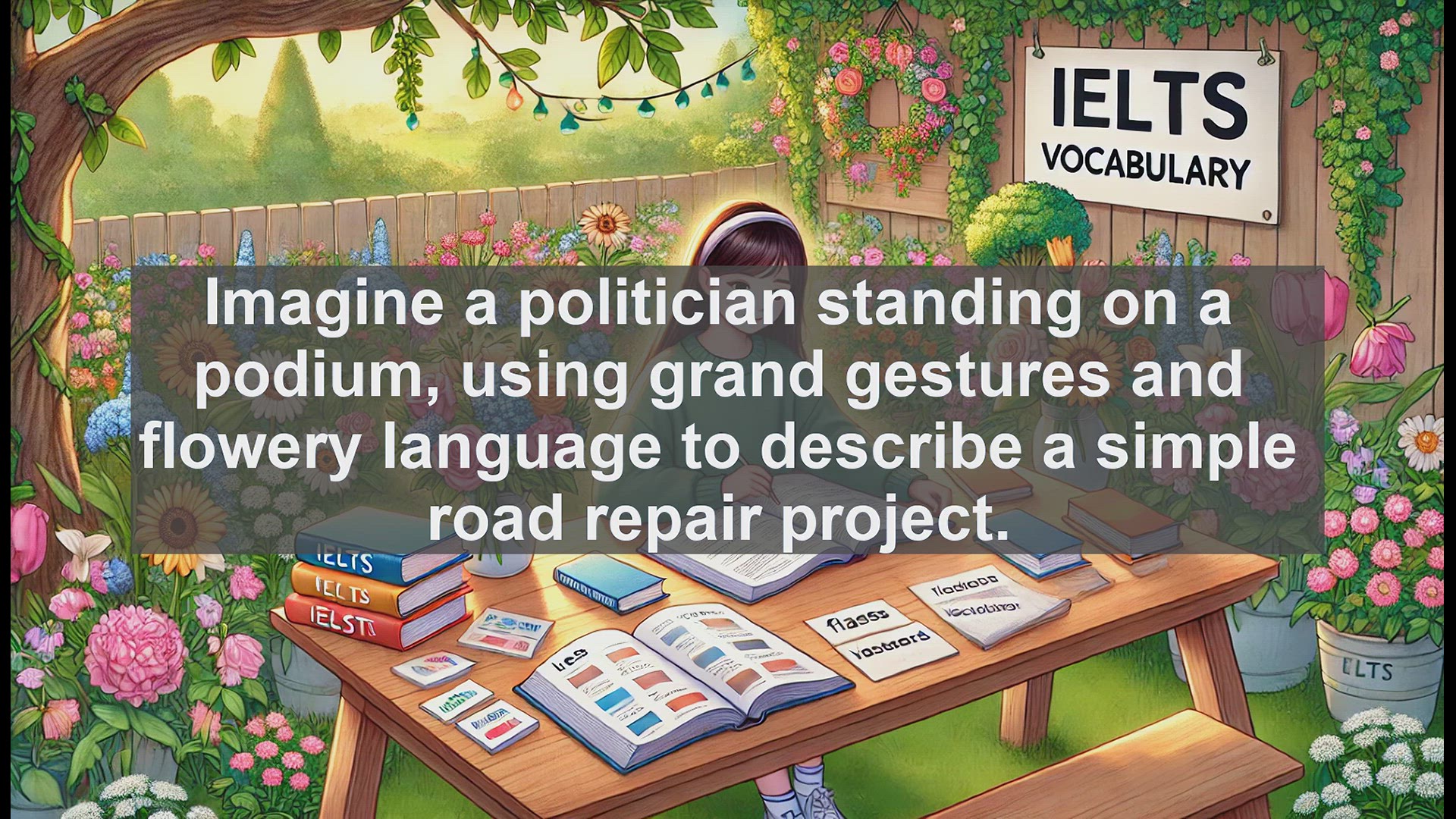 'Video thumbnail for 5000 Must Know IELTS 8.0 Vocabulary - IELTS Vocabulary: Understanding 'Bombastic' Speech'