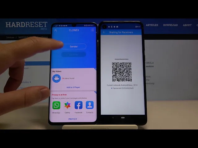 Video thumbnail for Transfer Data from MOTOROLA One Vision to Android Phone – Copy All Data by CLONEit