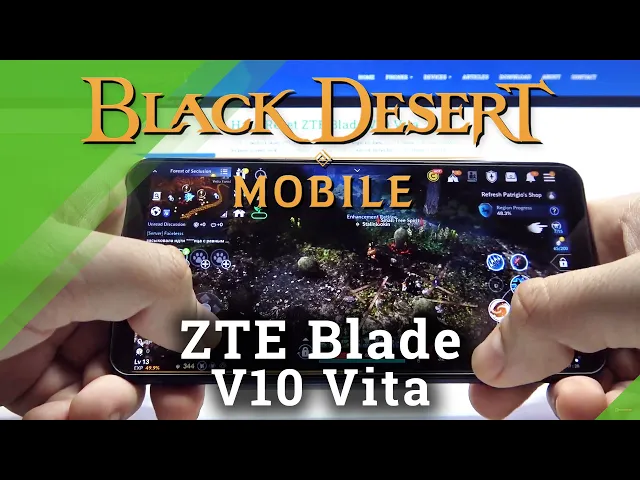 Video thumbnail for ZTE Blade V10 Vita - Black Desert Settings & Gameplay