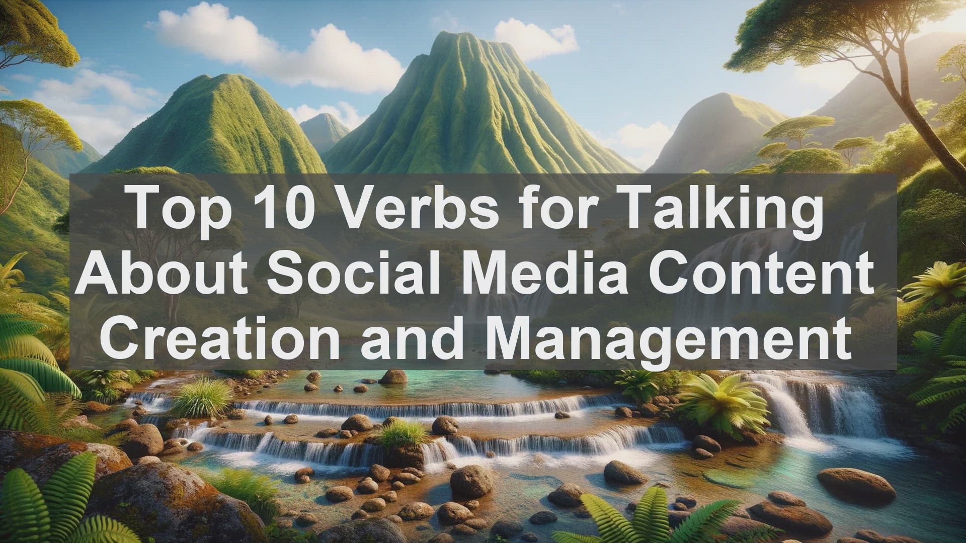 'Video thumbnail for Top 10 Verbs for Talking About Social Media Content Creation and Management'