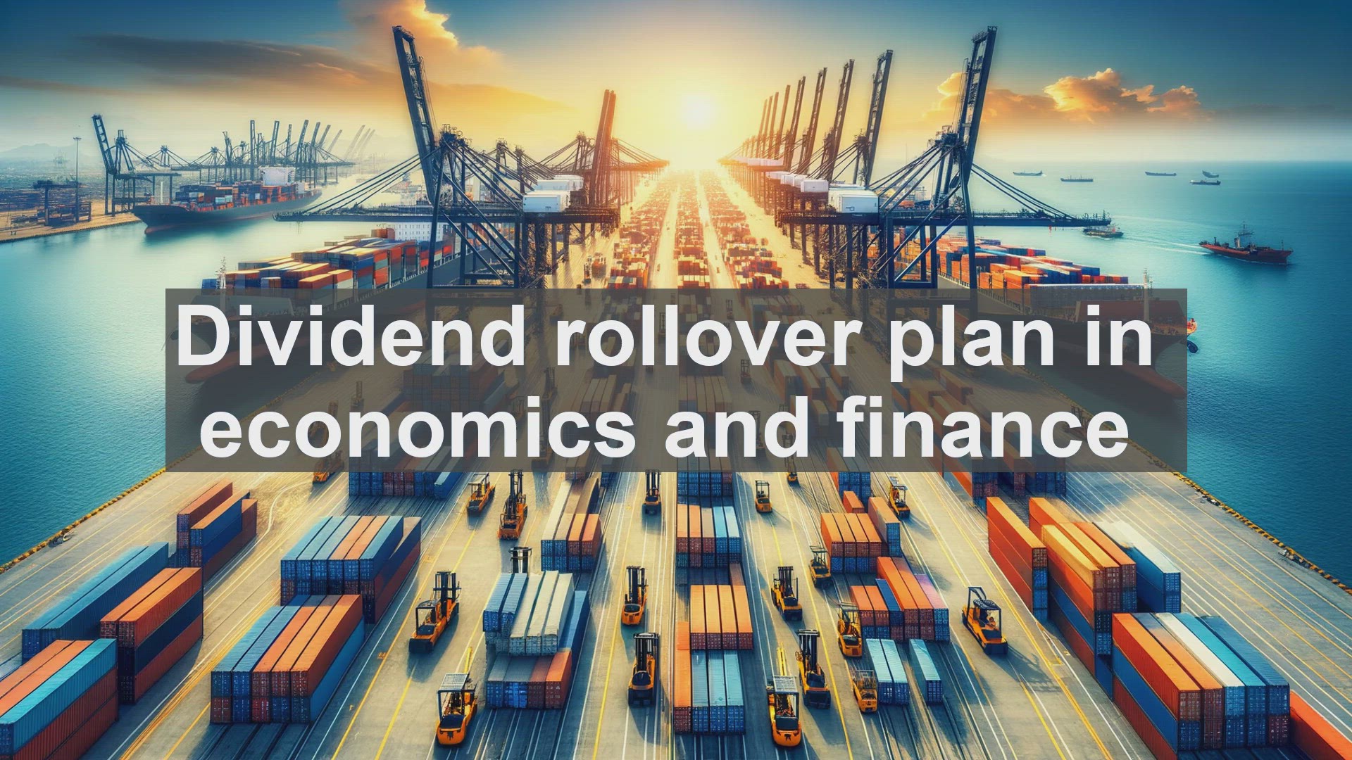 'Video thumbnail for Dividend rollover plan in economics and finance'