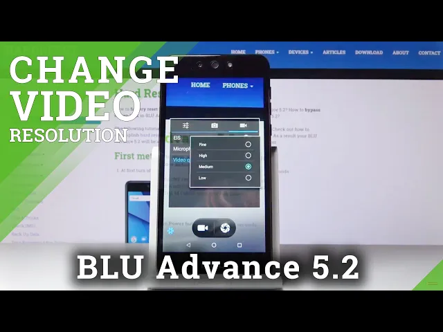 Video thumbnail for How to Change Video Quality in BLU Advance 5.2 – FHD Resolution