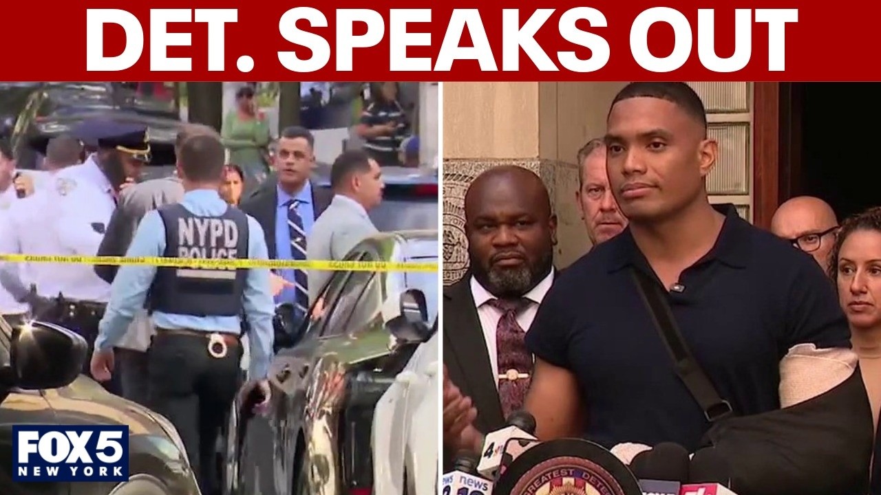 Video thumbnail for NYPD detective speaks out after surviving several stab wounds