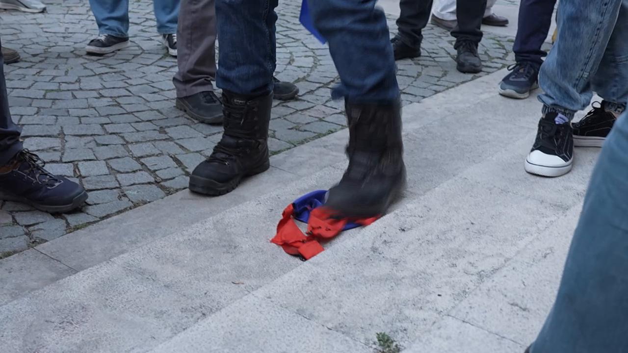 Video thumbnail for Bulgaria: Protest in Sofia.