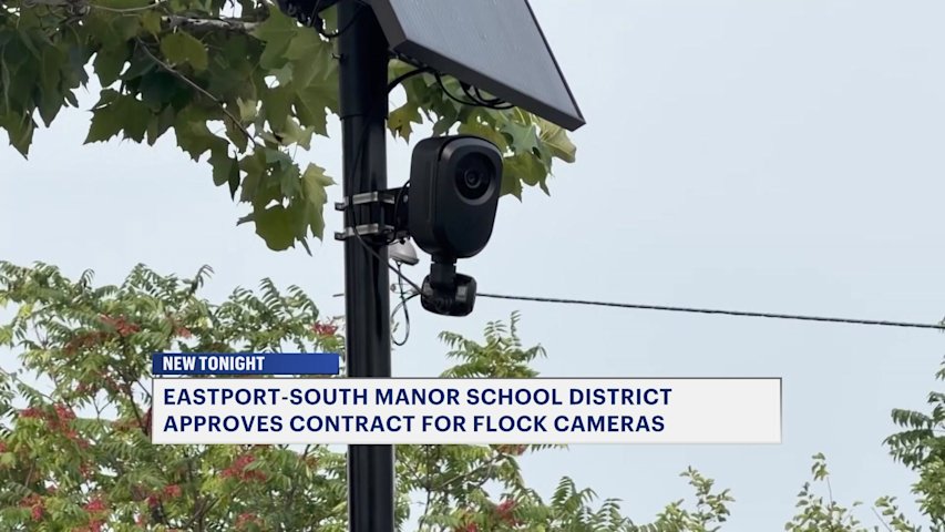 Video thumbnail for Eastport South Manor School District approves contract for Flock Safety cameras