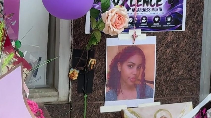Video thumbnail for Bronx community holds emotional vigil for mother allegedly pushed to her death while holding baby