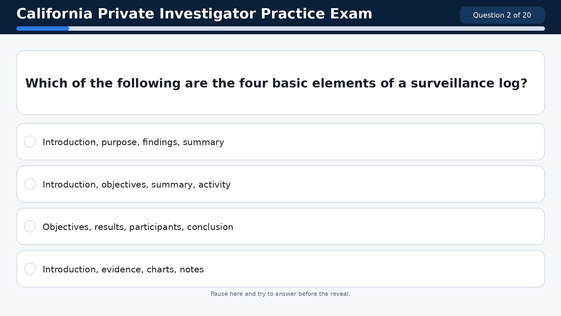 Video thumbnail for California Private Investigator Practice Exam