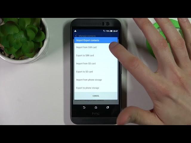 Video thumbnail for How to copy contact on HTC One M9E | Copping contacts on HTC One M9E