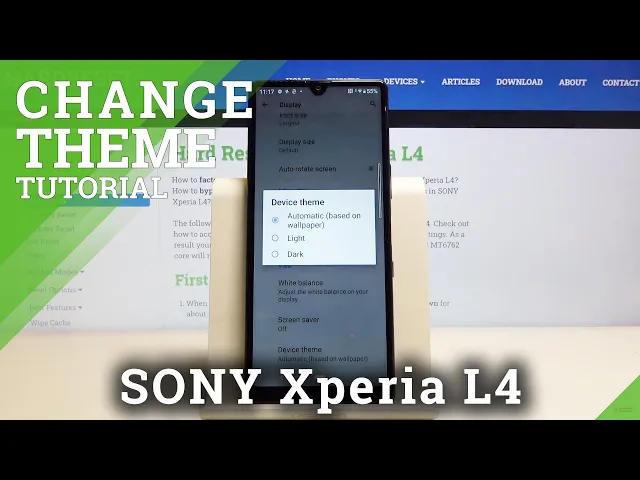 Video thumbnail for How to Change Theme in SONY Xperia L4 – Change Menu Look
