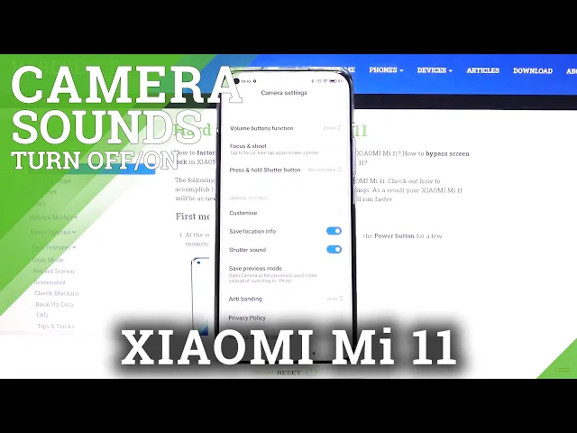 Video thumbnail for How to Manage Camera Shutter Sound in XIAOMI Mi 11 – Manage Camera Sound Feedback
