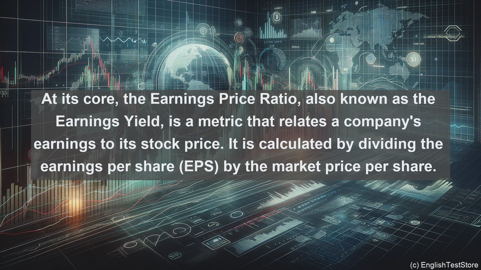 'Video thumbnail for Earnings price ratio in economics and finance'
