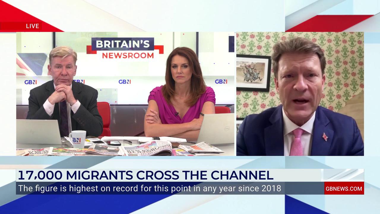 Video thumbnail for Richard Tice warns of migrant masses the size of 'Wembley Stadium' entering the UK by next year