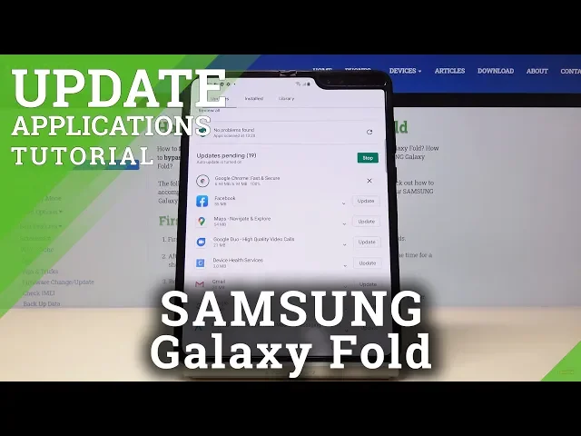 Video thumbnail for How to Update Apps in Samsung Galaxy Fold – Latest Apps Version