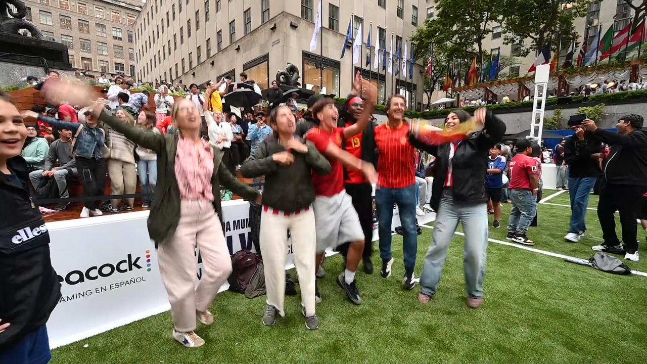 Video thumbnail for NY: Rockefeller Center World Cup Fan Village 2.