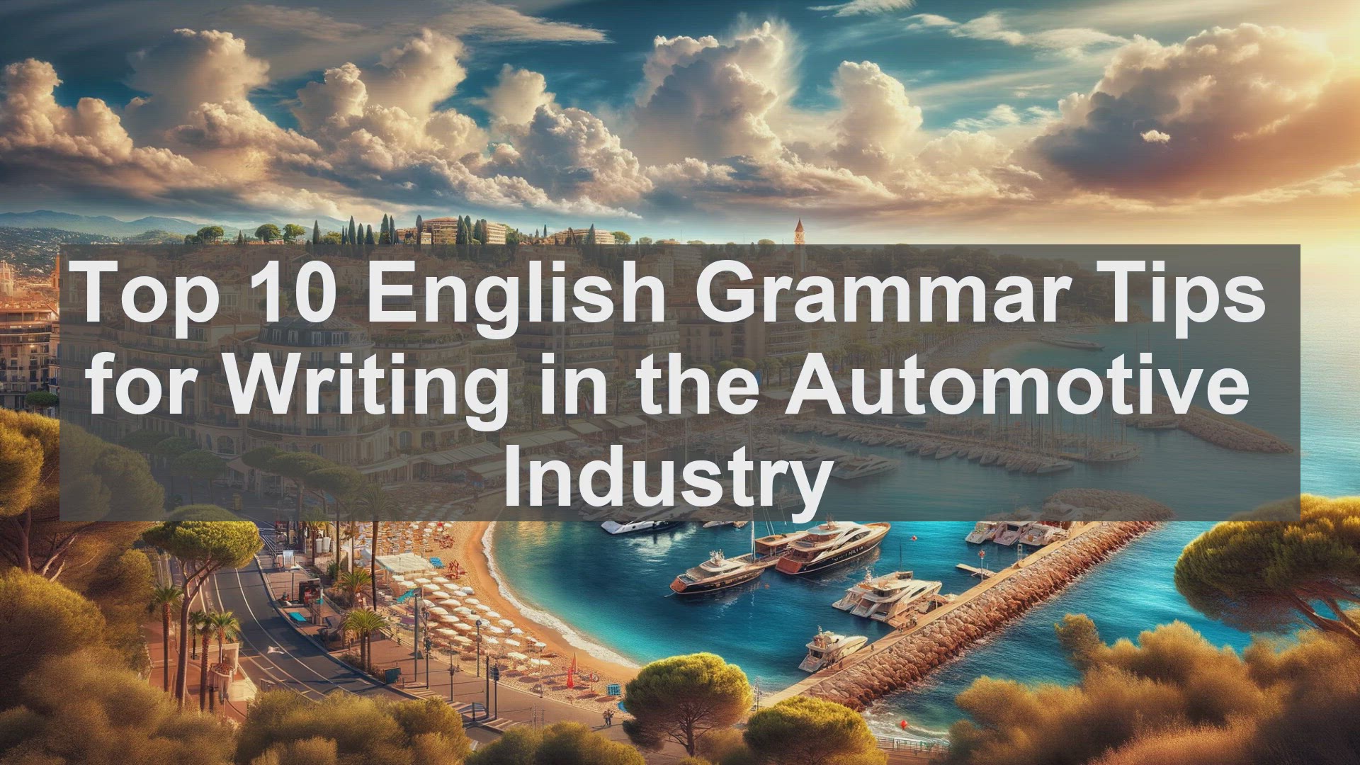 'Video thumbnail for Top 10 English Grammar Tips for Writing in the Automotive Industry'