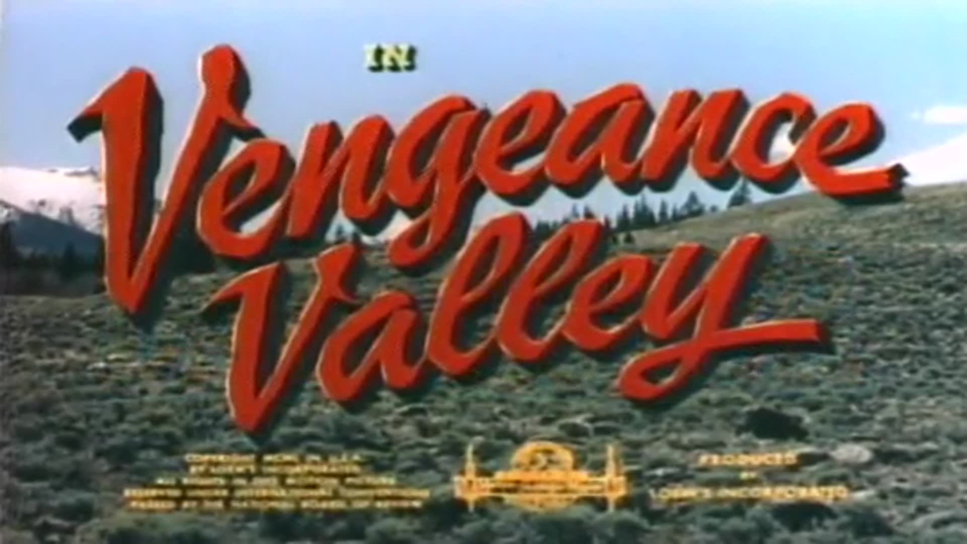 Video thumbnail for Vengeance Valley (1951)