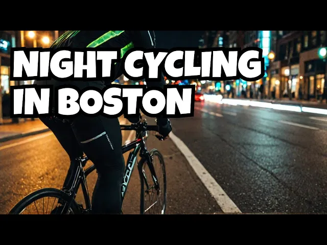 'Video thumbnail for Cycling at Night in Boston - Bike Lanes, Pros, and Cons'