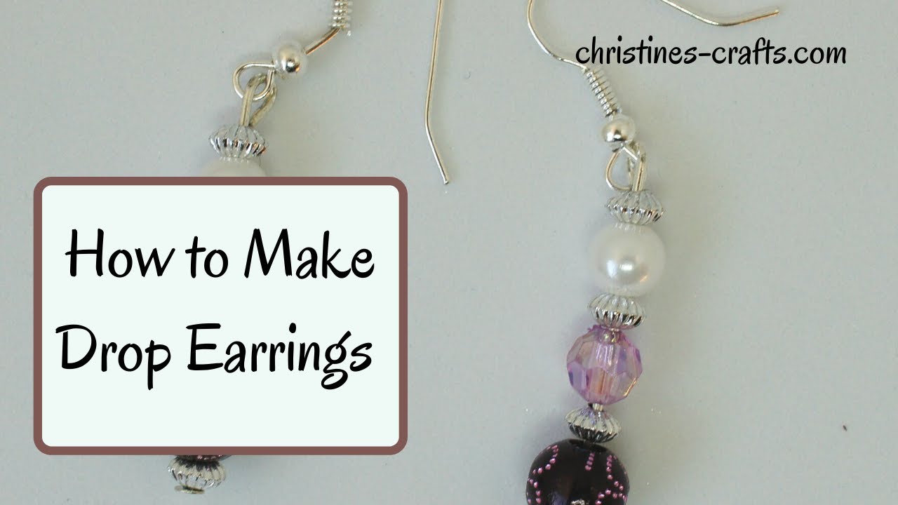 Video thumbnail for HOW TO MAKE DROP BEAD EARRINGS IN UNDER 10 MINUTES - Great for Beginners