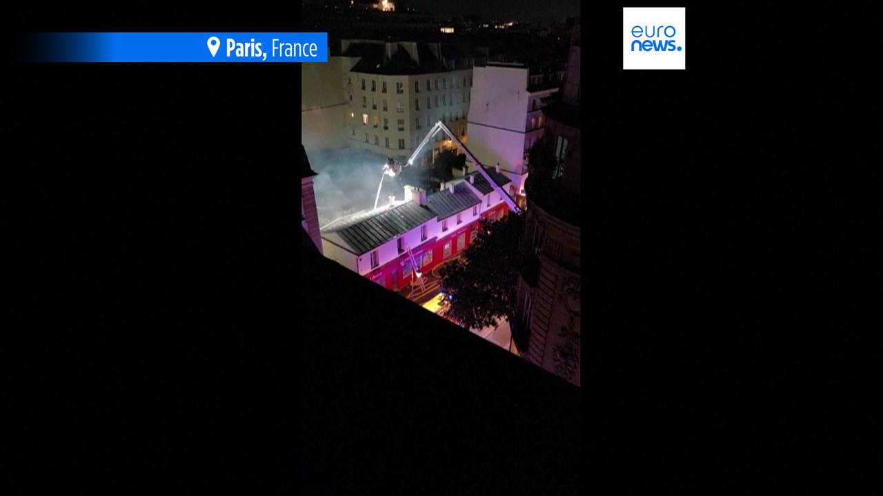 Video thumbnail for Video shows major fire ravaging 400-year-old Paris food market