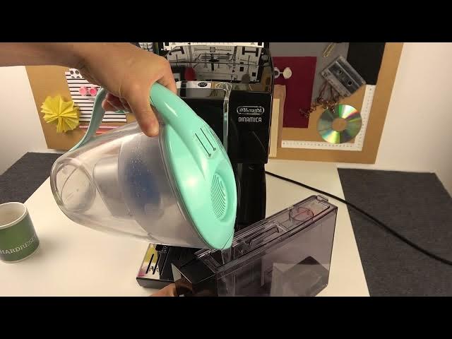 Video thumbnail for How to Refill Water on DELONGHI Dinamica Ecam 350.55 Coffee Maker - Water Container Pull Out