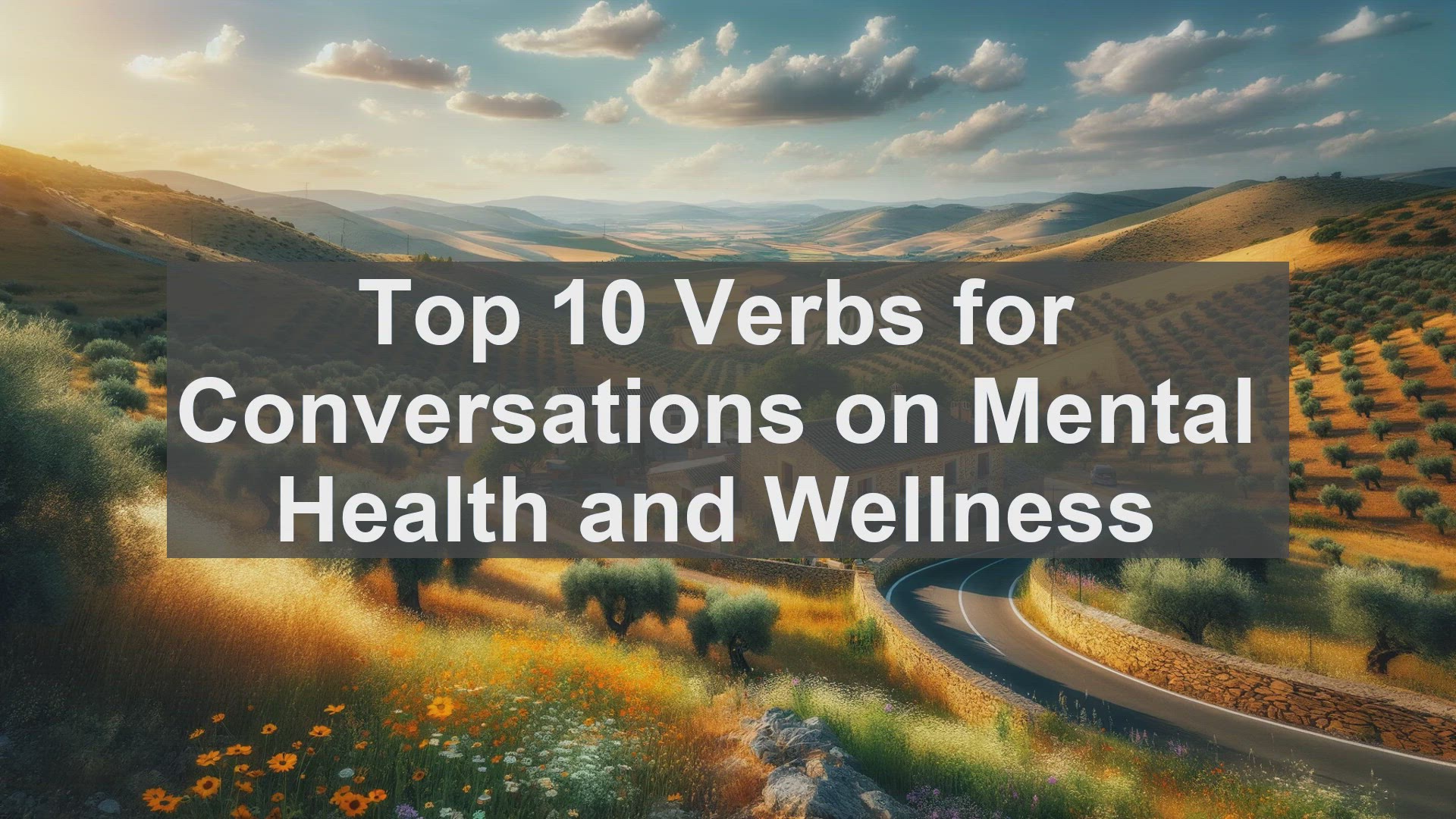 'Video thumbnail for Top 10 Verbs for Conversations on Mental Health and Wellness'