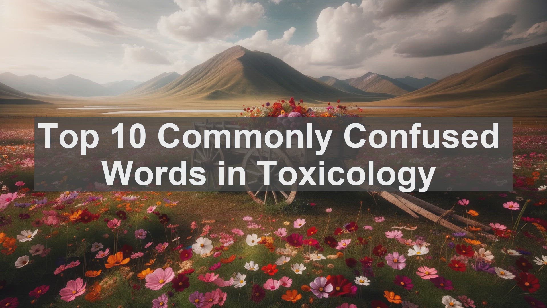'Video thumbnail for Top 10 Commonly Confused Words in Toxicology'