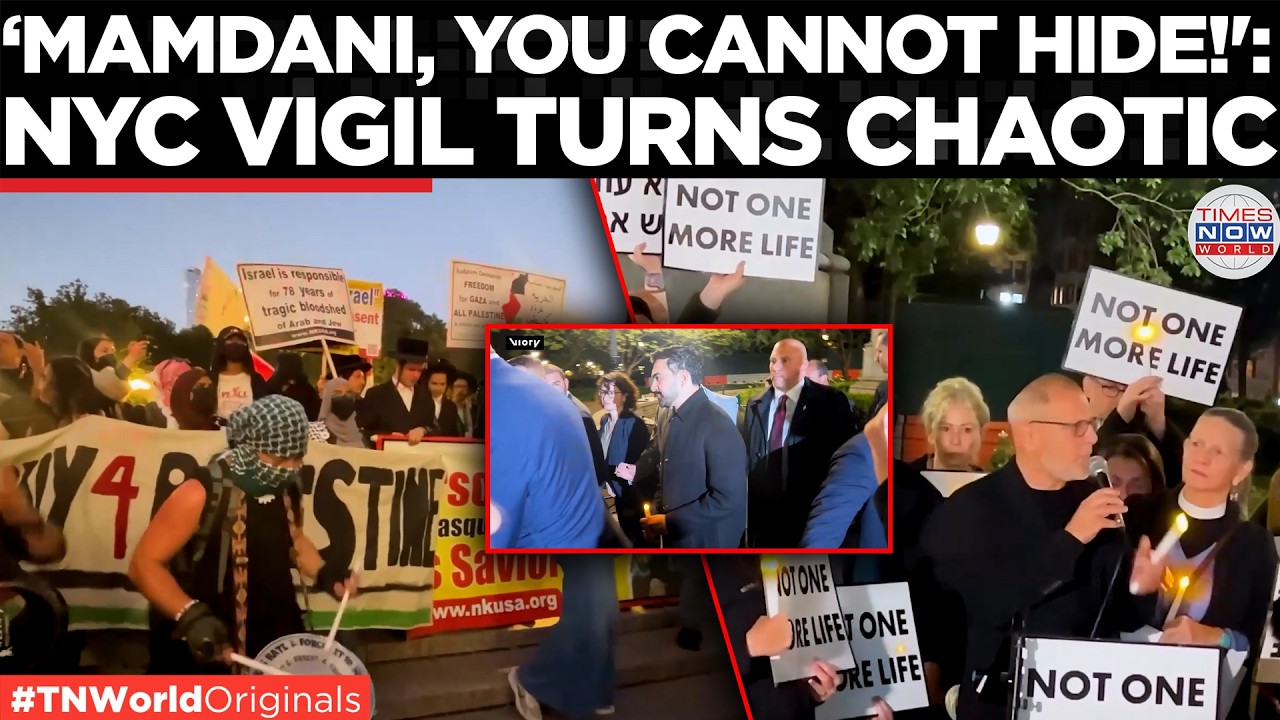 Video thumbnail for 'TRAITOR!': Mamdani Booed at October 7 Vigil as Pro-Palestinian Protesters Turn on Mayor
