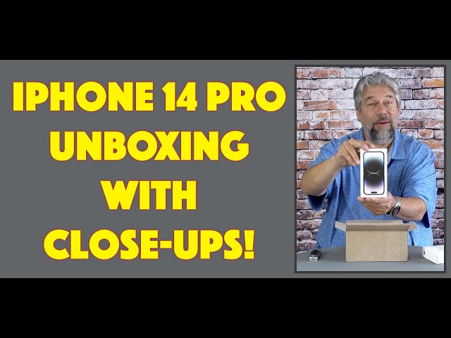Video thumbnail for Apple iPhone 14 Pro -- UNBOXING