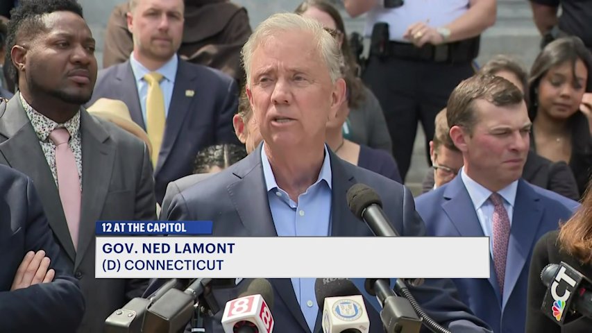 Video thumbnail for Gov. Lamont signs new law restricting ICE operations