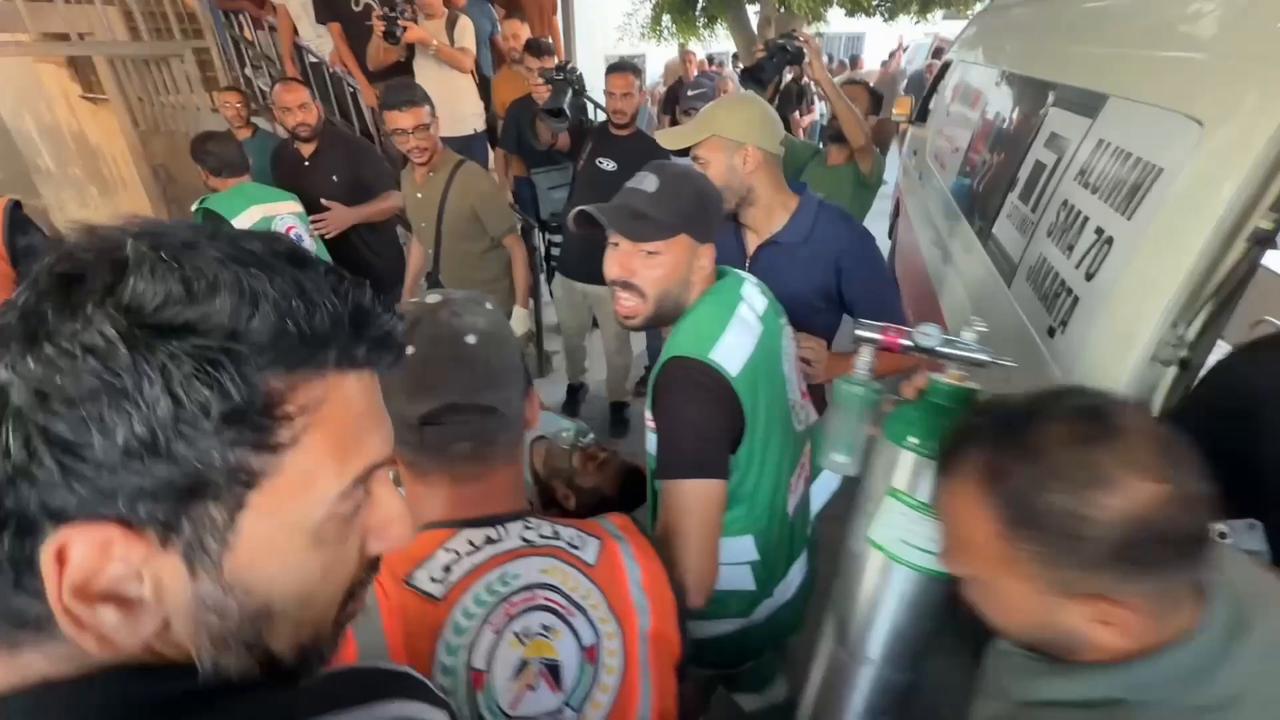 Video thumbnail for Israeli drone strike kills three, injures multiple in Gaza.