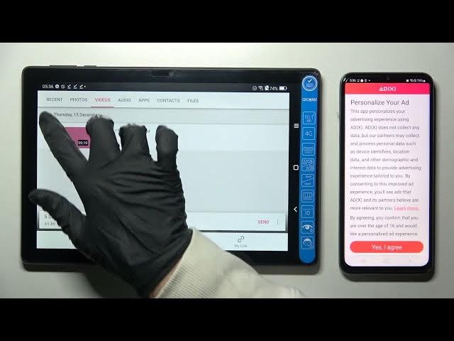 Video thumbnail for Transfer Files from Alcatel 3T 10 4G to an Android Device via Send Anywhere App
