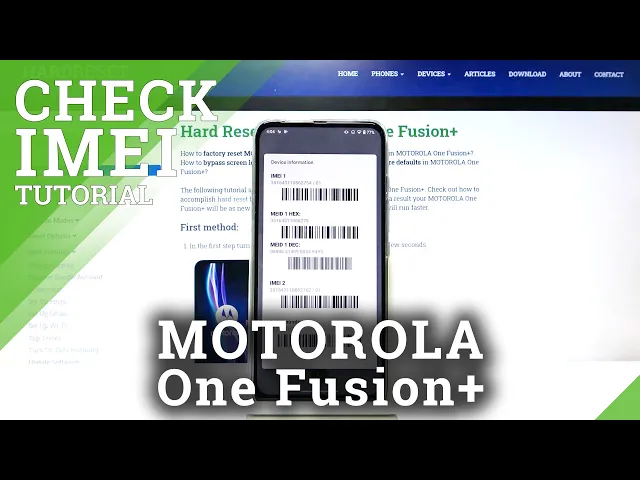 Video thumbnail for How to Locate IMEI Number on Motorola One Fusion+ | Check Serial Number & IMEI
